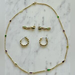 & Other Stories Multi-Stone Jewelry Set (Necklace + 2 Earring Pairs) ✨